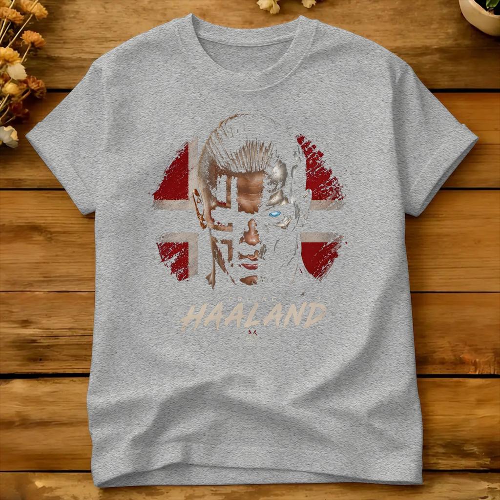 Haalandnorway T Shirt Summer Cotton Tshirts For Unisex Casual Tshirt Short Sleeve Funny Clothes