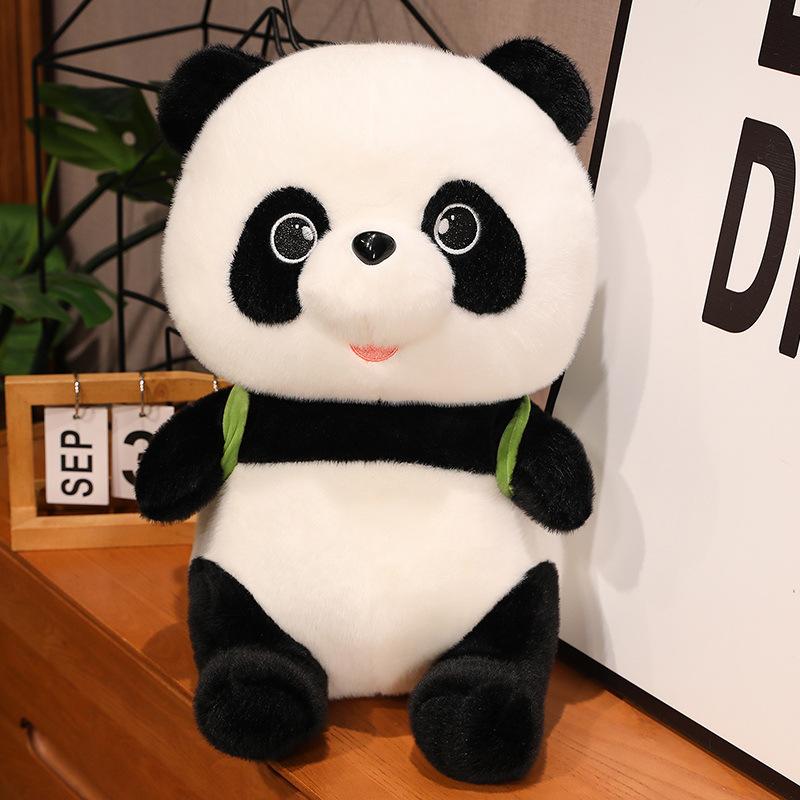 Avocado Bag Panda Doll Plush Toy Black and White Panda Doll Children Sleep Soothing Rag Doll