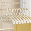 10PCSWide Oulder Clothes Hanger Home Anti-Slip Hanging Pants Dress Hanger Large Size Plastic Rotatable Clothes Hangers Organizer