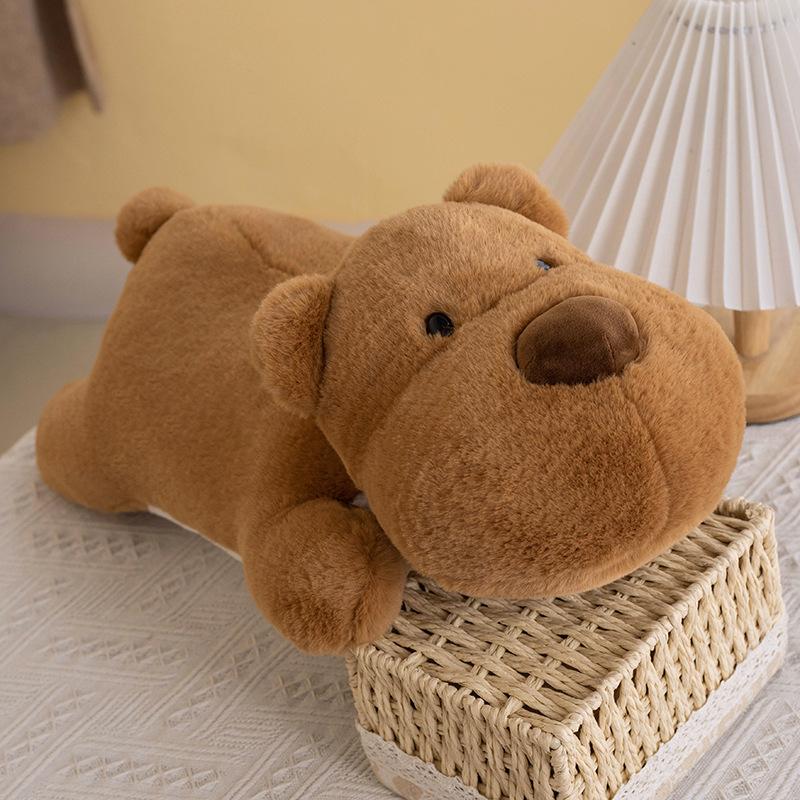 Cute Pose Bear Hugging Pillow Dog Doll Sleeping and Holding Doll Girl Plush Toy Birthday