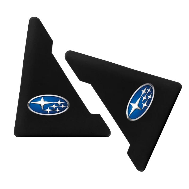 2PCS Silicone Car Door Corner Cover Bumper Collision Anti-scratch Protector For Subaru STI Impreza Forester Tribeca XV BRZ WRX erg3