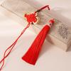Handmade Chinese Knot Tassel Gourd Charm - DIY Car Hanging Ornament & Musical Instrument Accent