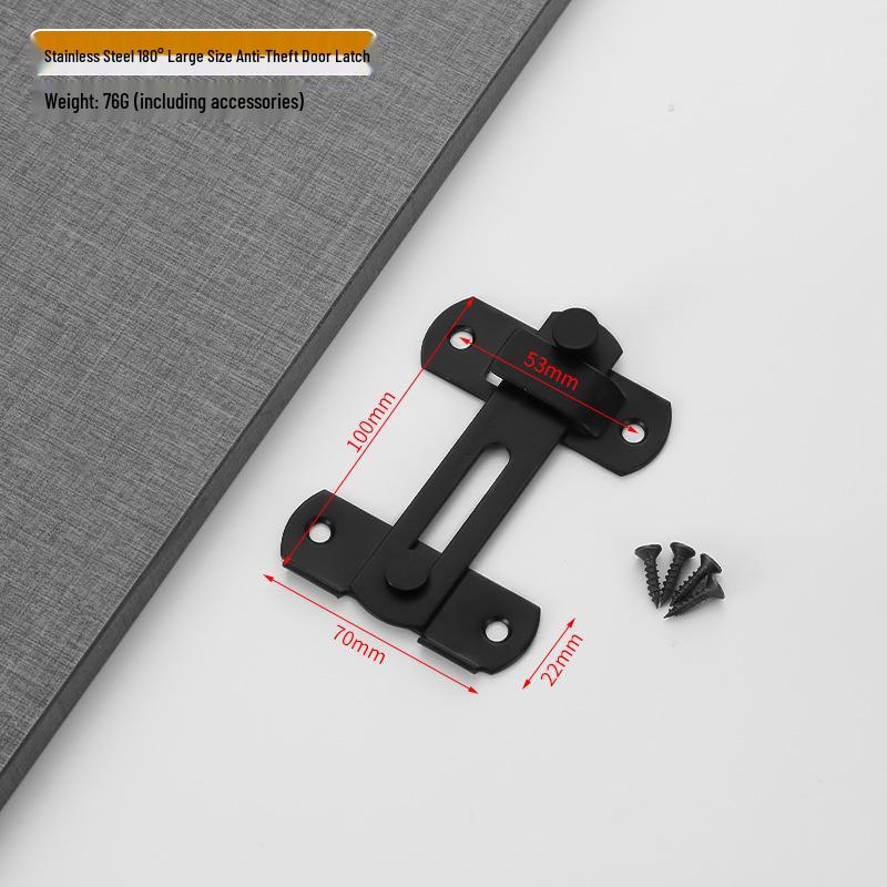 90° Stainless Steel Anti-Theft Door Latch for Barn & Pet Cage