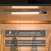 Display Digital Cabinet Light Motion Sensor Wireless Rechargeable Night Light for Cabinet Kitchen Indoor Lighting LED Bar Light