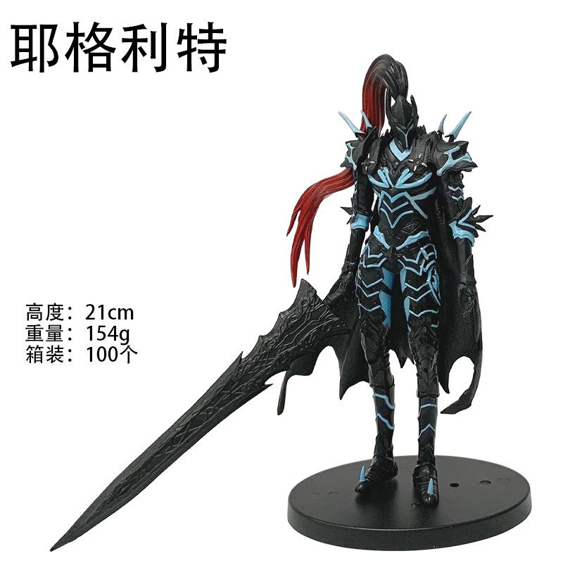

Durable Solo Leveling Knight Captain Yegritte Bloody Shadow Shadow Legion Figurine Desktop Decoration Model Collection