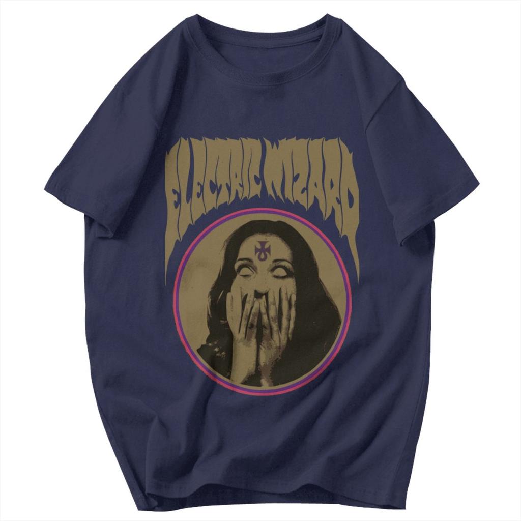 Men T Shirt Electric Wizard Trendy Pops Y2K Graphic Crewneck Unisex Clothing T Shirts