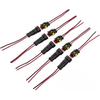 Medsuo 5 Sets 2 Pin Way Car Auto Super Sealed Waterproof Electrical Connectors Plug Socket Kit with Wire AWG Gauge Marine