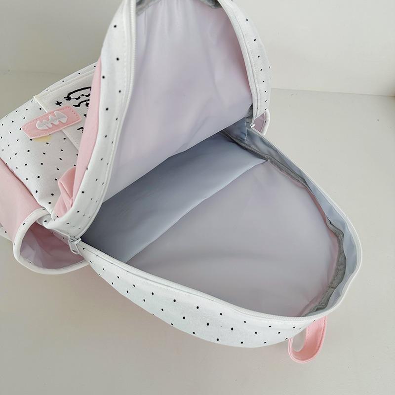 School bag Kawaii cute primary and secondary school backpack sweet girl heart college wind polka dot mini backpack