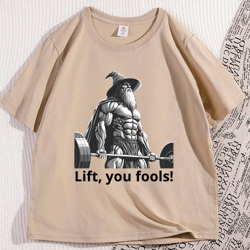 Funny Gym Meme T Shirt Men Workout Tshirt Cotton Short Sleeve Printed Graphic Tees Streetwear Clothing Mens Clothes
