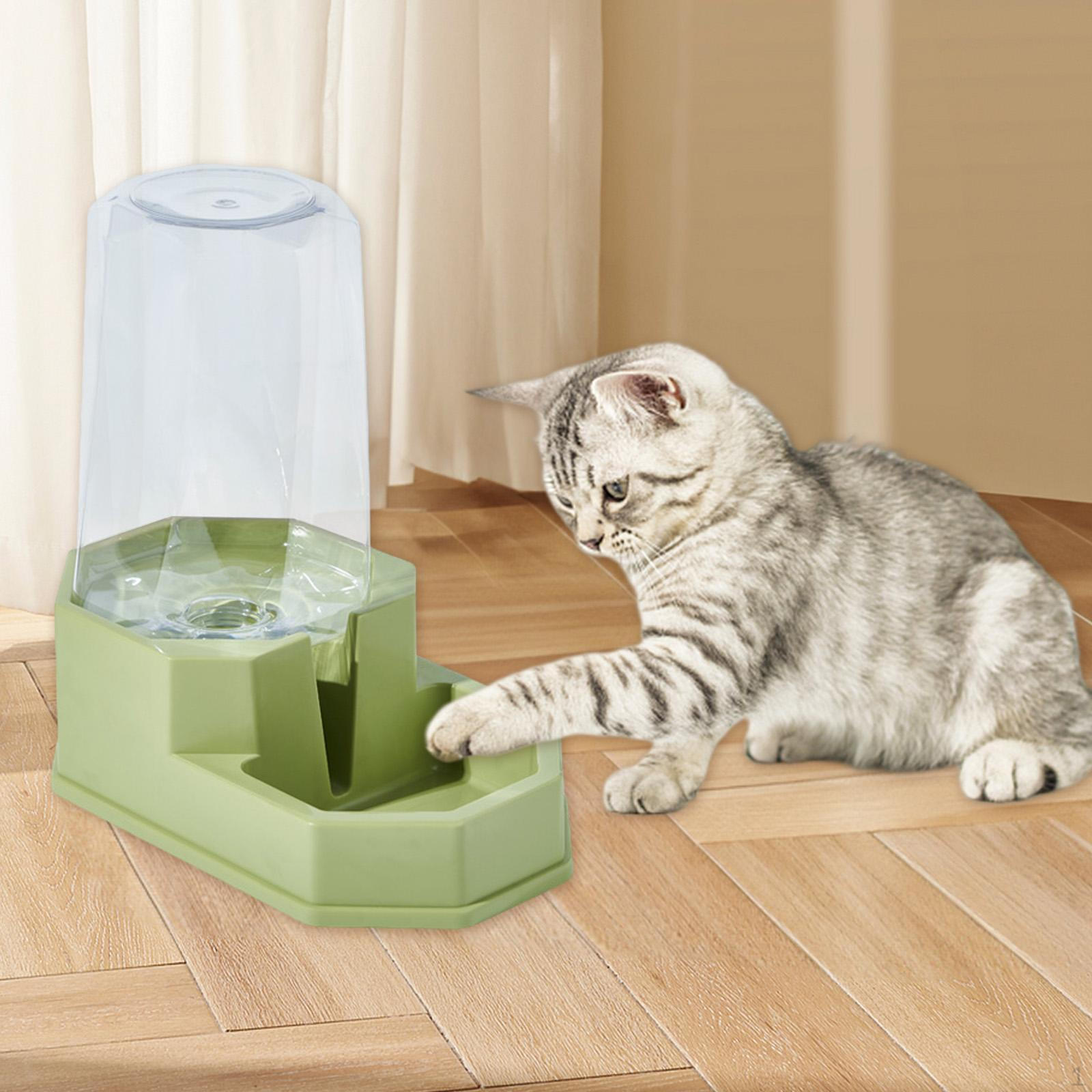 

Гравітаційна годівниця для поїлки кішок 3,6 л Миска для їжі Диспенсер для посуду Кошенята Кролики Вода зелений