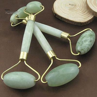 Puntos Kosmetik Dual Head Faux Jade Roller Gesicht Hals Lifting Abnehmen Massager Haut Schönheit