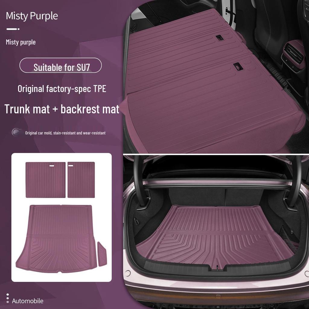 Xiaomi SU7 TPE Protective Trunk and Backrest Mat, Interior Car Accessory