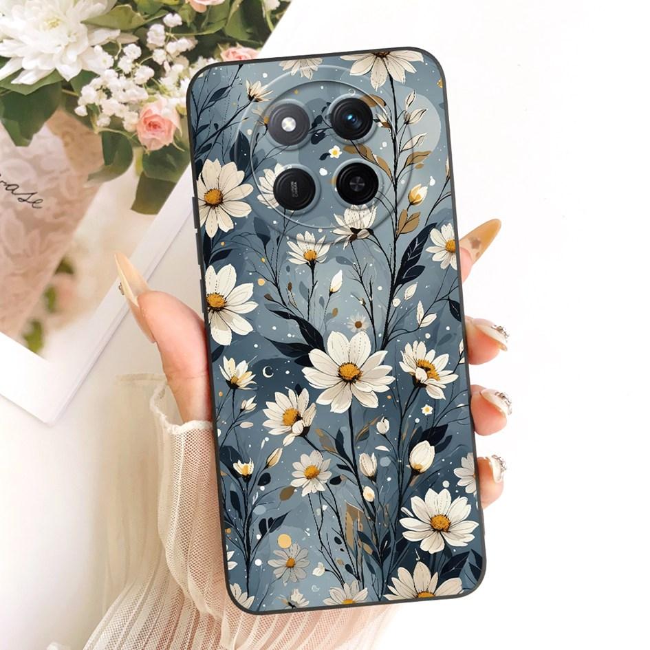 For Honor Magic 7 Lite Case BRP-NX1 Luxury Daisy Painted Soft Silicone Cover For Honor X9c Smart Bumper HonorX9c X 9c Phone Case