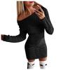 Women's Mid-Autumn and Winter Women's Long Twisted Sweater Dresses