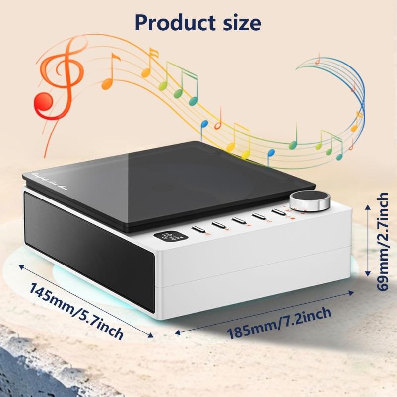 Portable Record Player Wireless Bluetooth-compatible Speaker Player Music Album Player Home Prenatal Education Machine