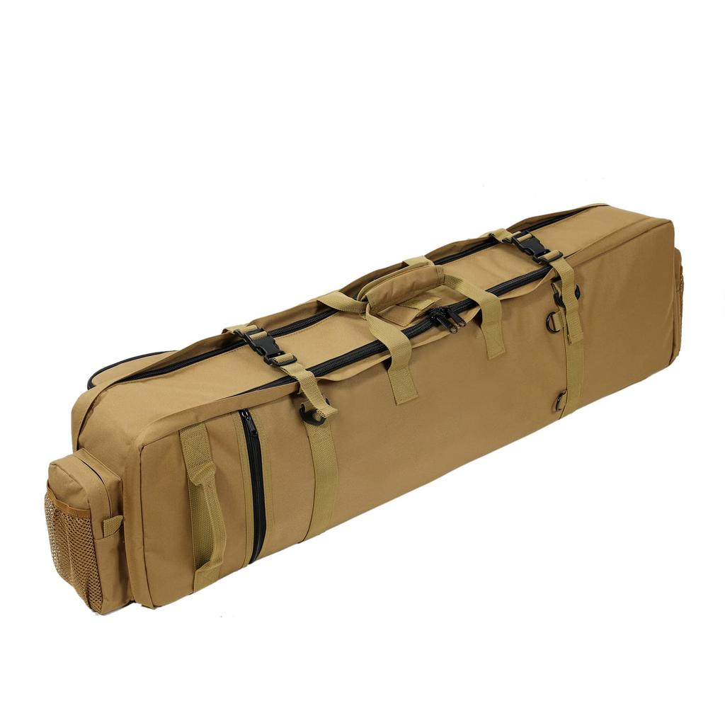 Daisei Large 3-Way Gun Case, Bag Type, Gun Backpack, Rifle Case, Double Gun Case (TAN W100)