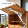 Heavy Duty Lid Support Hinges Soft Close Folding Lid Stay Hinge Keep Lid Hinge Open for Home Kitchen Wardrobe Cabinet Hardware
