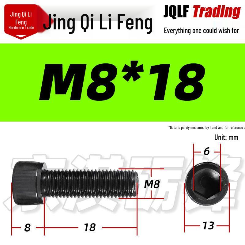 Grade 12.9 Full Thread Hex Socket Head Cap Screws - M3-M14 Black Cylindrical Bolts for Maker Accessories