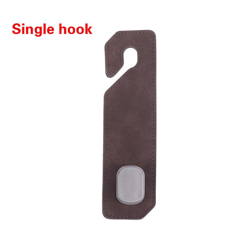 Single/Double Hook Car Headrest Hook Premium Suede Rear Seat Hanging 20Kg Large Load-Bearing Hook Hanger Universal