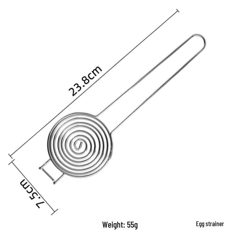 ZISIZ Stainless Steel Egg Separator and Whisk Set