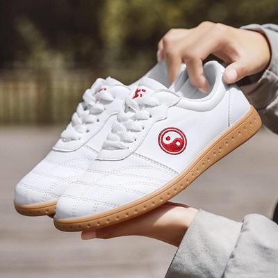 Chaussures de sport en cuir Chenjiagou Kung Fu Tai Chi – Semelles en cuir de vache souple pour entraînement aux arts martiaux pour hommes et femmes