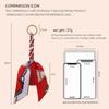 Korean Luxury Leather Bow & Tassel Charm Keychain