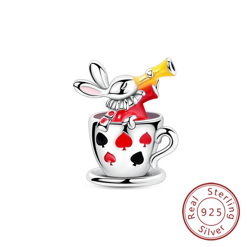 New Original Copper Charms Beads Pendant Owl Bow Round Simple Zircon Beads For Women Fine Jewelry Making