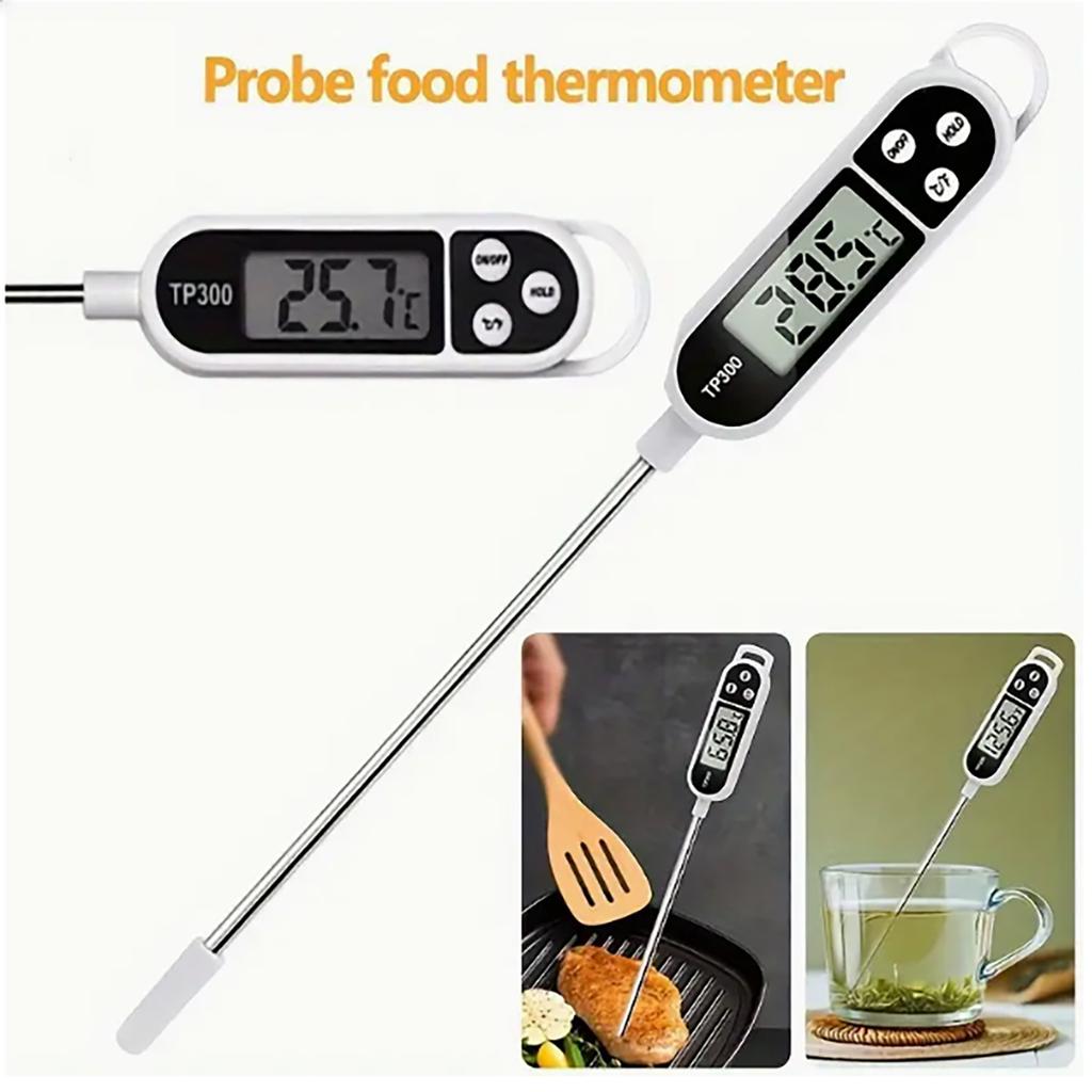 High-precision Digital Pen Thermometer Is Used for Accurate Temperature Measurement In Cooking, Barbecue and Food Safety.