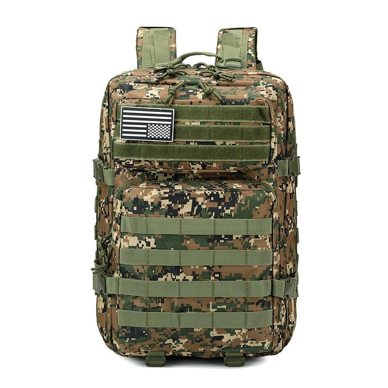 Large Tactical Camouflage Backpack for Military, Camping, and Hiking