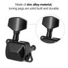 6 Pieces Guitar String Tuning Pegs Semi-closed Tuning Machine Machine Heads Tuners for Electric