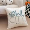 Dreamy Fresh O-Owl City Music Fashion Cushion Cover Throw Pillow Cover Hidden Button Durable Polyester Chair Cushion