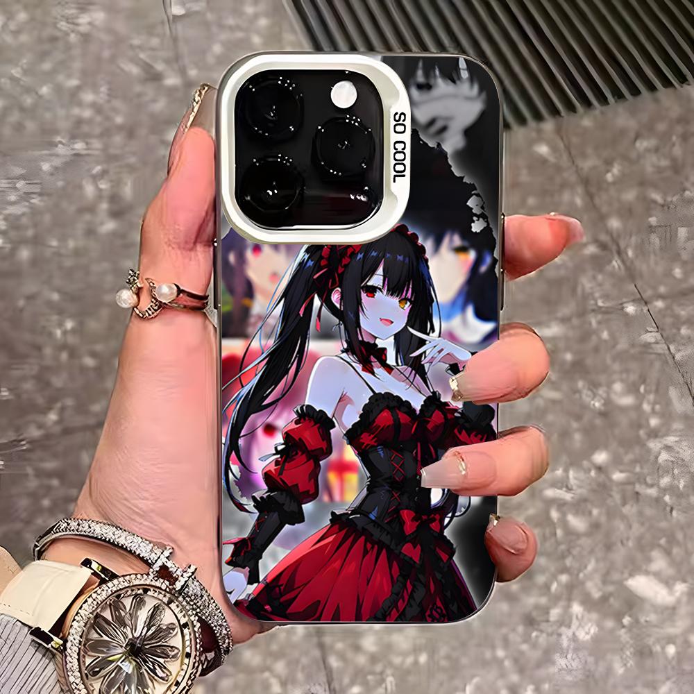 Anime Date A Live Tokisaki Kurumi Cute Phone Case For IPhone 17 Pro Max 16 15 14 13 11 12 Mini Xs Xr 8 Plus Se Color Silver Cove