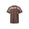 Li Ning Letter Pattern Printed Short Sleeve T-Shirt Unisex Tops Earth-Brown AHST659-2