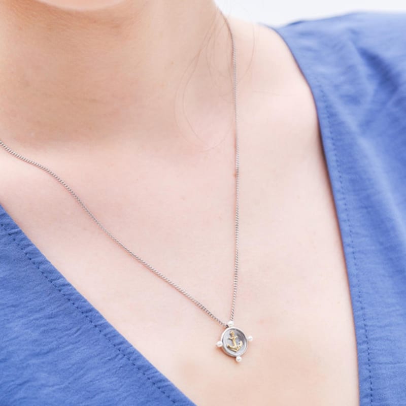 

de,deer Ancre Freshwater Pearl Combination Necklace [2103N010] 40~44cm