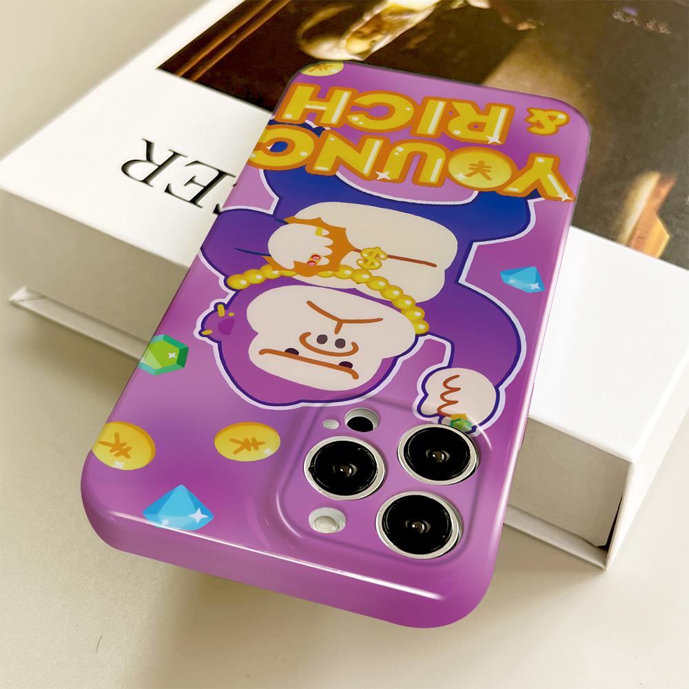 Komplexní filmový kryt na telefon s kresleným módním designem, tvrdý plášť s plným krytem a ochranným pouzdrem pro iPhone, Samsung, Xiaomi, Poco, Redmi, Huawei, Honor