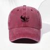 Bodybuilding Vintage Washed Cotton Baseball Cap Adjustable Distressed Trucker Hat for Unisex Gym Workout Cotton Cap Breathable Hats