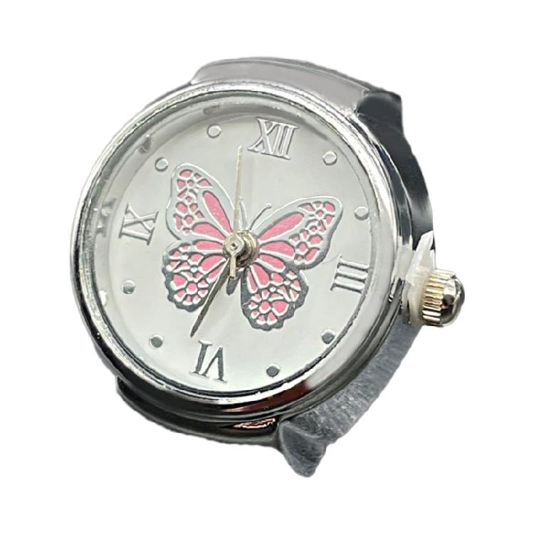 

Butterfly Round Quartz Analog Alloy Shells Finger Ring Watch for Graduation