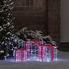 Gift Box with 60 LEDs 3 Pcs Cold White 20 X 20 X 20 Cm Acrylic