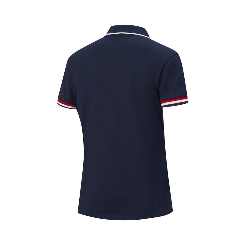 Li-Ning Comfortable Breathable Polo Shirt Women Tops Deep-Navy APLW476-4