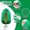4 Pack Winter Plant Covers Freeze Protection GreenFrostBlanketsWith Zipper Drawstring For Outdoor Potted Shrub Tree Cold Weather