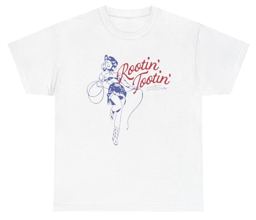 Rootin’ Tootin’ Good Time Country Girl T Shirt Western Fun Humor Relatable Cowbo S