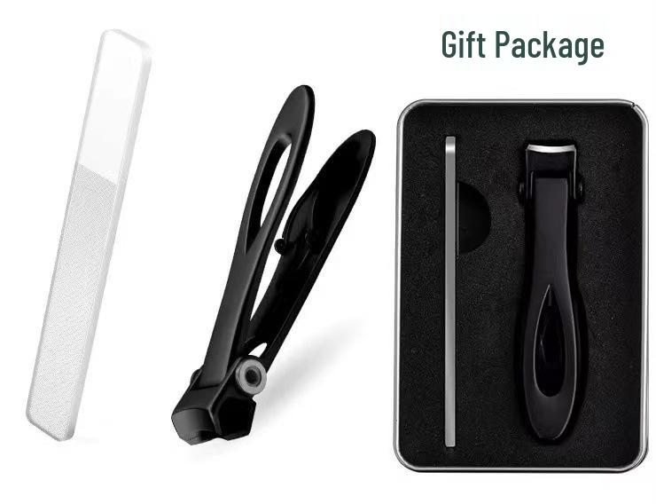 In-Stock Stainless Steel Anti-Splash Nail Clippers for Thick or Hard Nails - Ideal for Elderly, Large Opening Design