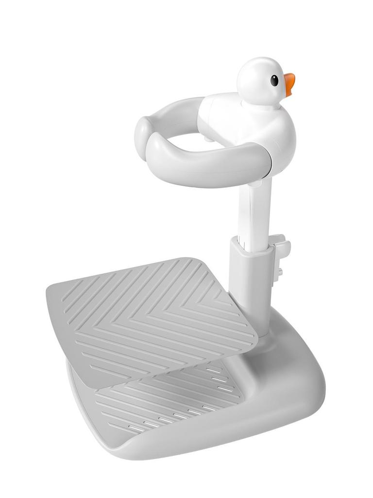 Adjustable Baby Bath Rack for Sitting/Standing in L-Shaped Tub