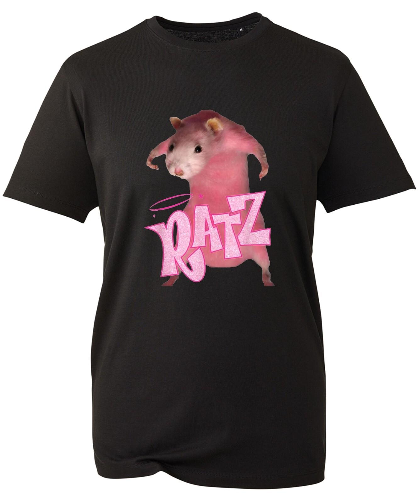 Funny Rat Mouse Ratz T-Shirt, pink Ratz Internet Meme Funny Meme Joke Unisex Top S