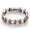 Vintage Style 316 Stainless Steel Children's Bicycle Biker Bracelet Bling Link Chain for Motorcycle Anniversary Gift
