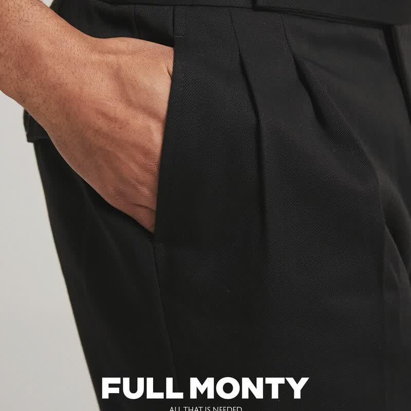 FULL MONTY Men s High-Waist Business Casual Trousers 34