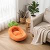 Plush Animal Bed Soft Pet Nest Comfortable Small Animal Sleeping Mat Suitable for Indoor Use with Unique Carrot Shape Design