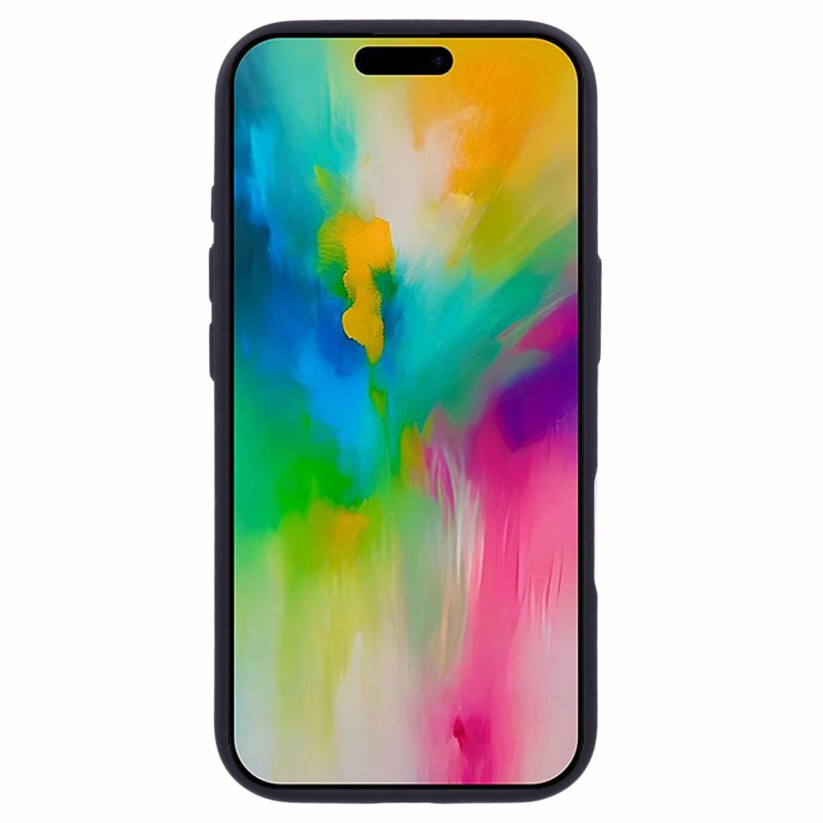 

For iPhone 16 Pro Cell Phone Cases Shockproof Clear PC+TPU Back Cover Titanium Grey