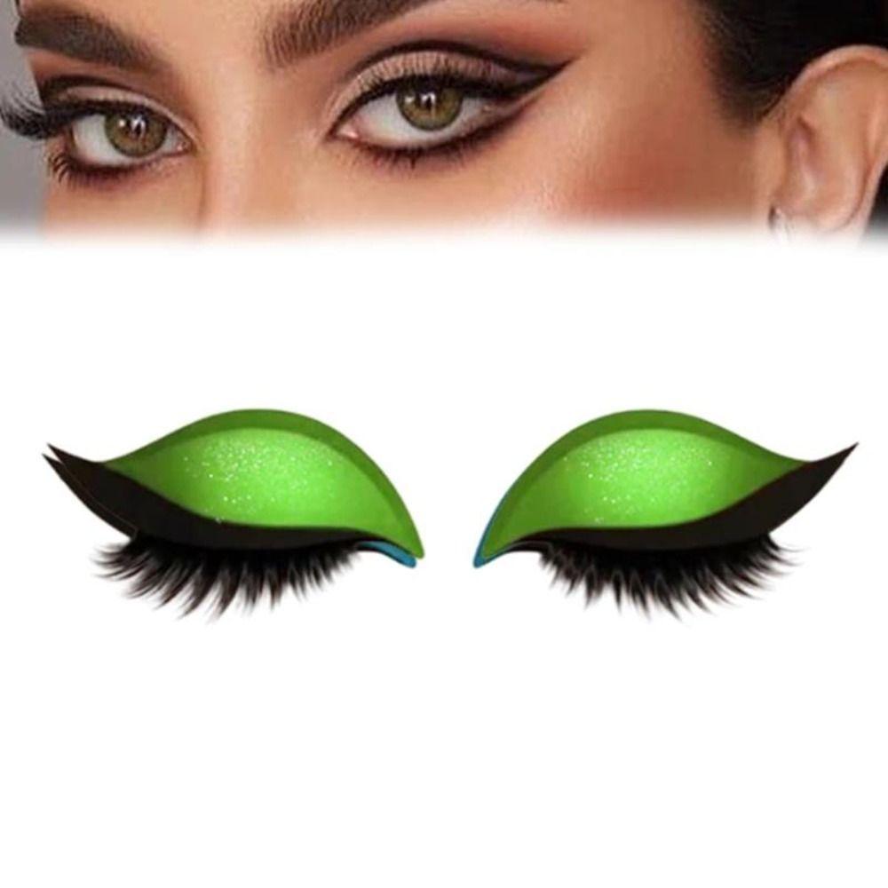 2 Pairs Self-Adhesive Lazy Eyeshadow Eyelash Patch Reusable Party Makeup Stickers  Beginner Friendly