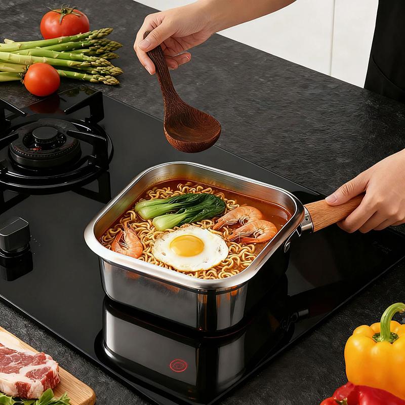 Deep Fryer Pot Stainless Steel Frying Pan Oil Saving Square Deep Frying Pan With Basket And Handle Versatile Deep Fryer With Lid